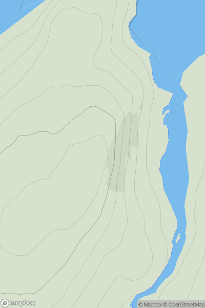 Thumbnail image for Sithean Mor [Cape Wrath Peninsula] showing contour plot for surrounding peak